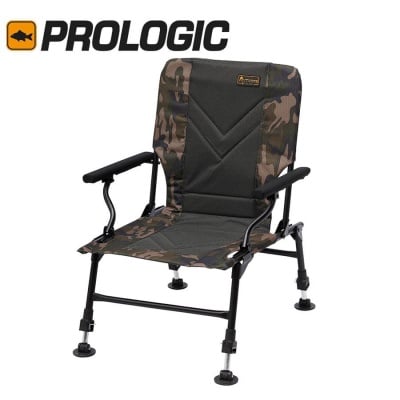 Prologic Avenger Relax Camo Chair W/Armrests and Covers Стол